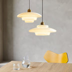 Retro Glass Pendant Light With Warm White Bulb Included for Dining Room — Greenwich Home & Living