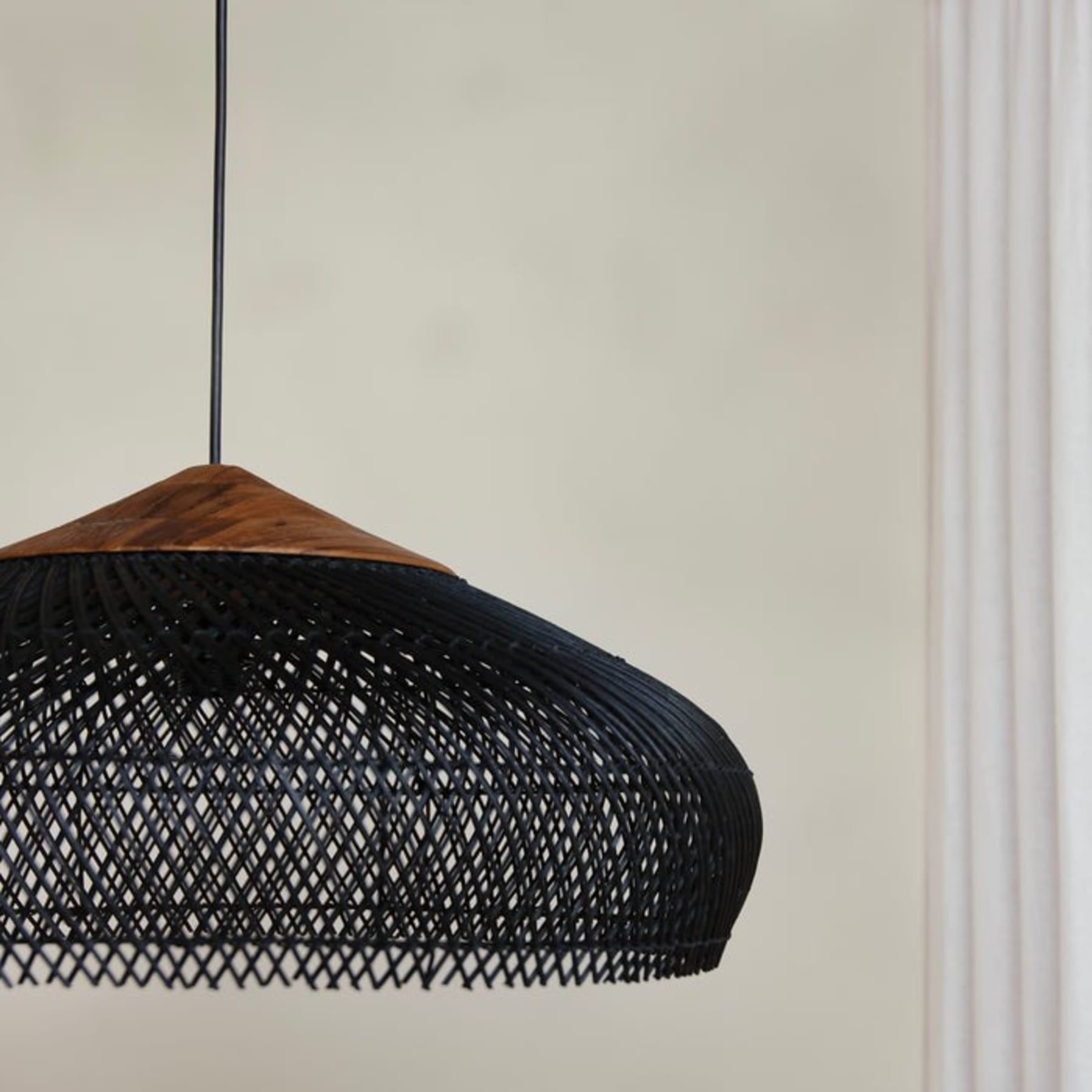 Bohemian Rattan Woven Pendant Light With Warm Glow for Dining Room — Greenwich Home & Living