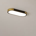 Modern Linear Metal Flush Mount Ceiling Light With Dimmable Remote — Greenwich Home & Living