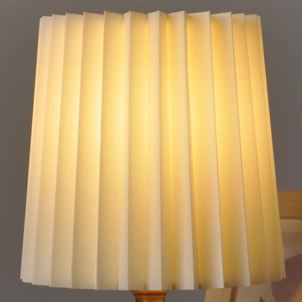 Modern Wood Table Lamp With Warm LED Glow — Greenwich Home & Living