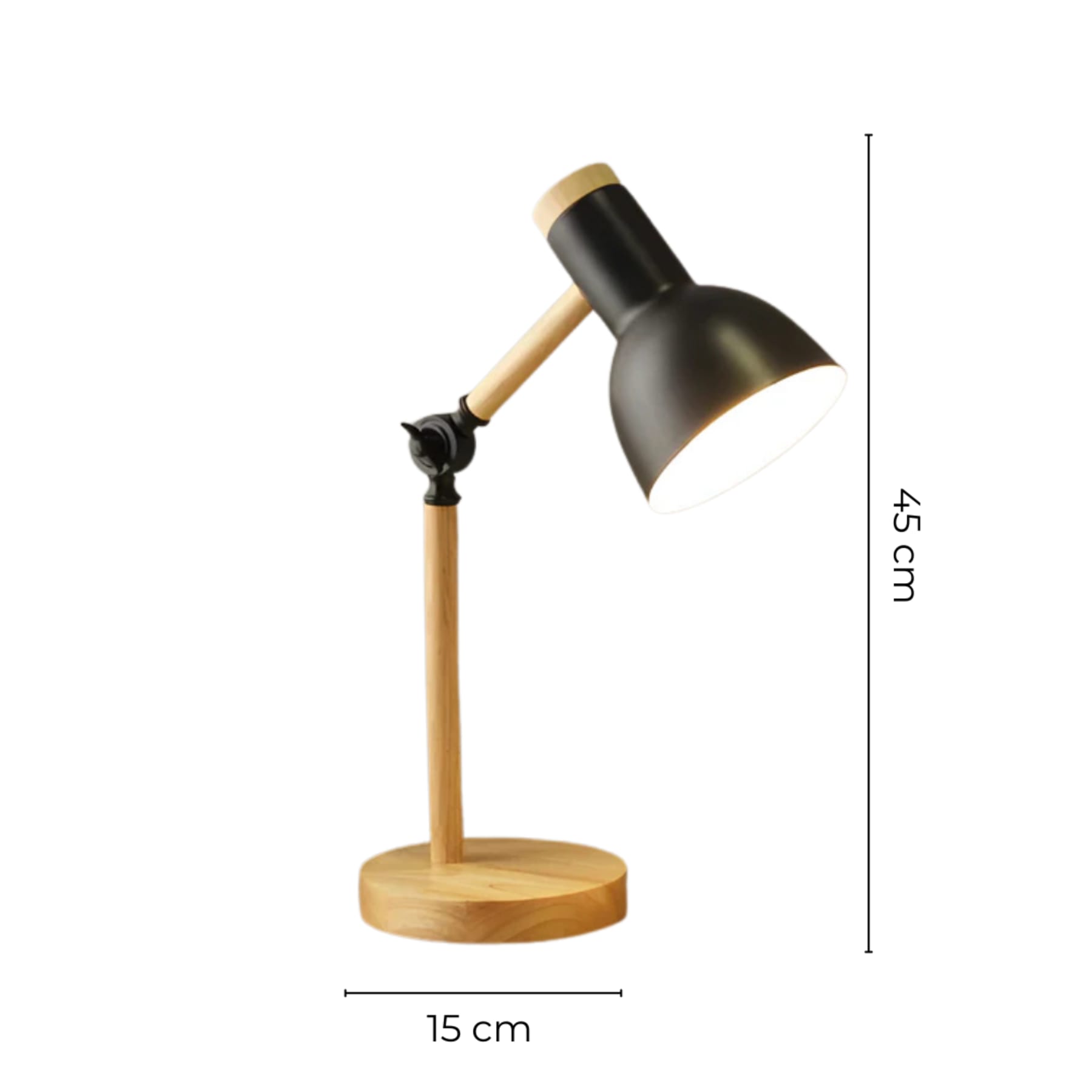 Scandinavian Wood Table Lamp With Three-Color Dimmable Light — Greenwich Home & Living