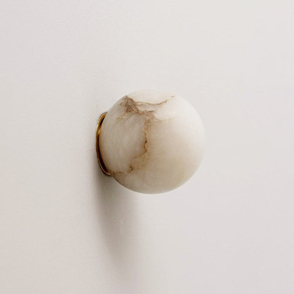 Contemporary Marble Wall Light With Warm Glow — Greenwich Home & Living