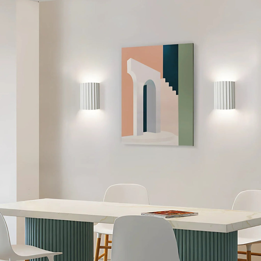 Minimalist Resin Wall Light With Tri-Color Lighting — Greenwich Home & Living