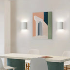 Minimalist Resin Wall Light With Tri-Color Lighting — Greenwich Home & Living