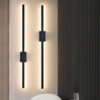 Minimalist Iron Linear Wall Light With Integrated LED for Living Room — Greenwich Home & Living