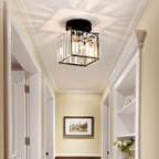 Classic Acrylic Semi-Flush Mount Ceiling Light for Hallway and Bedroom — Greenwich Home & Living