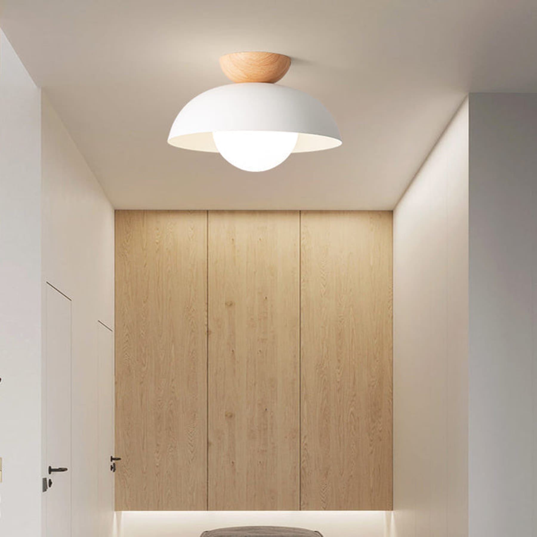 Contemporary Metal Bowl Ceiling Light for Living Room and Bedroom — Greenwich Home & Living