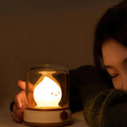 Matte Plastic Cordless Table Lamp With Warm White Light for Bedroom — Greenwich Home & Living