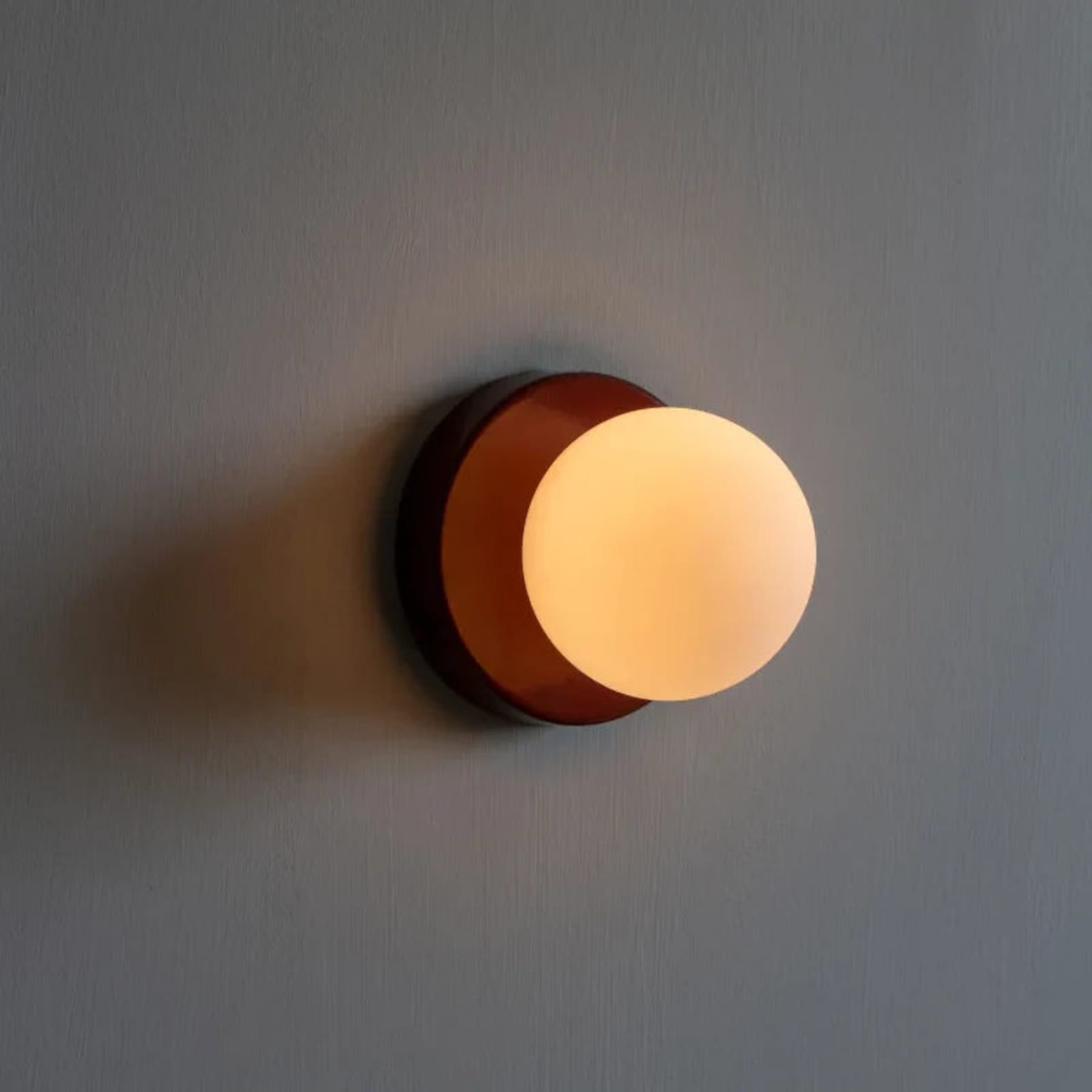 Minimalist Metal Glass Wall Light With Warm White Glow — Greenwich Home & Living