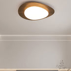 Modern Wood Flush Mount Ceiling Light With Stepless Dimming — Greenwich Home & Living