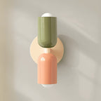 Modern Ceramic Wall Light for Living Room and Bedroom in Green/Salmon/Beige — Greenwich Home & Living