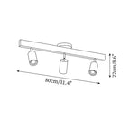 Modern Linear Walnut Wood Ceiling Light With Selectable Color Temperature — Greenwich Home & Living