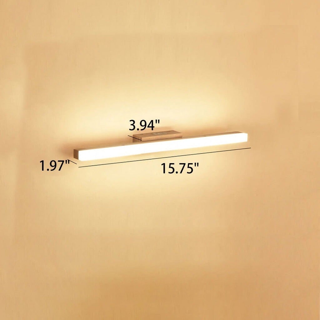 Modern Wood Wall Sconce With Acrylic Glow — Greenwich Home & Living