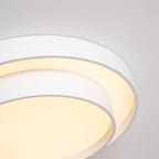 Minimalist Metal Flush Mount Ceiling Light With Bright Daylight LED — Greenwich Home & Living