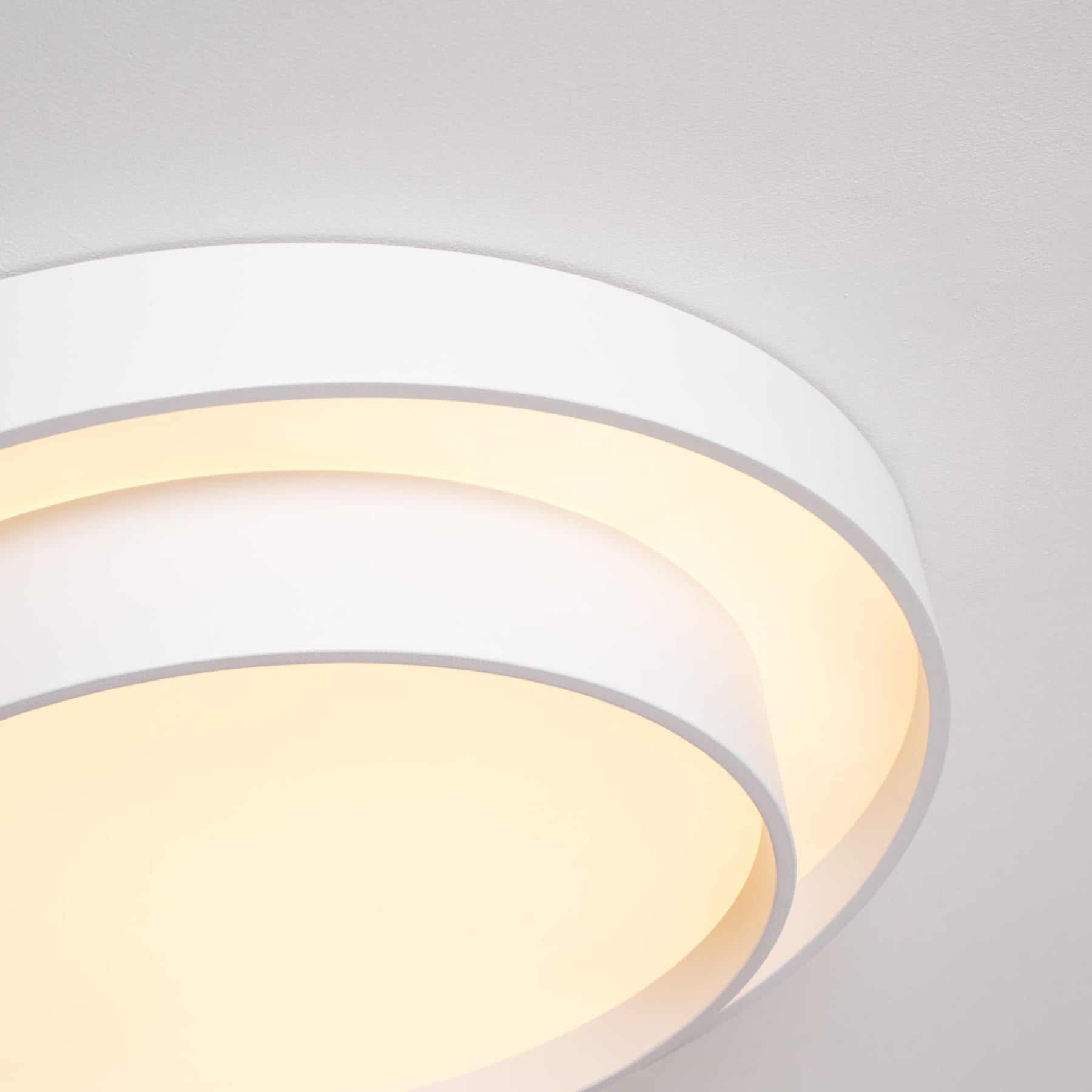 Minimalist Metal Flush Mount Ceiling Light With Bright Daylight LED — Greenwich Home & Living