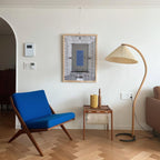 Scandinavian Wood Floor Lamp With Fabric Shade for Living Room — Greenwich Home & Living