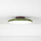 Retro Metal Semi-Flush Mount Ceiling Light With Three-Color Light — Greenwich Home & Living