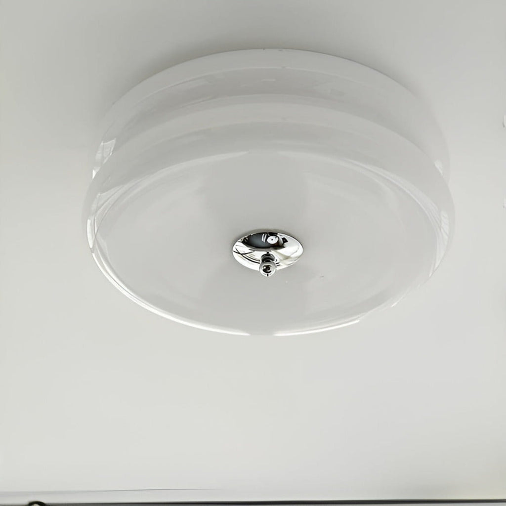 Retro Glass Flush Mount Ceiling Light With Adjustable Color Temperature — Greenwich Home & Living