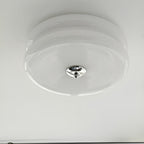 Retro Glass Flush Mount Ceiling Light With Adjustable Color Temperature — Greenwich Home & Living