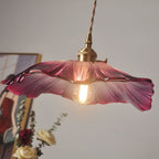 Retro Copper and Glass Pendant Light for Living Room — Greenwich Home & Living
