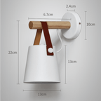 Modern Wood And Iron Wall Light With Warm White LED Glow — Greenwich Home & Living