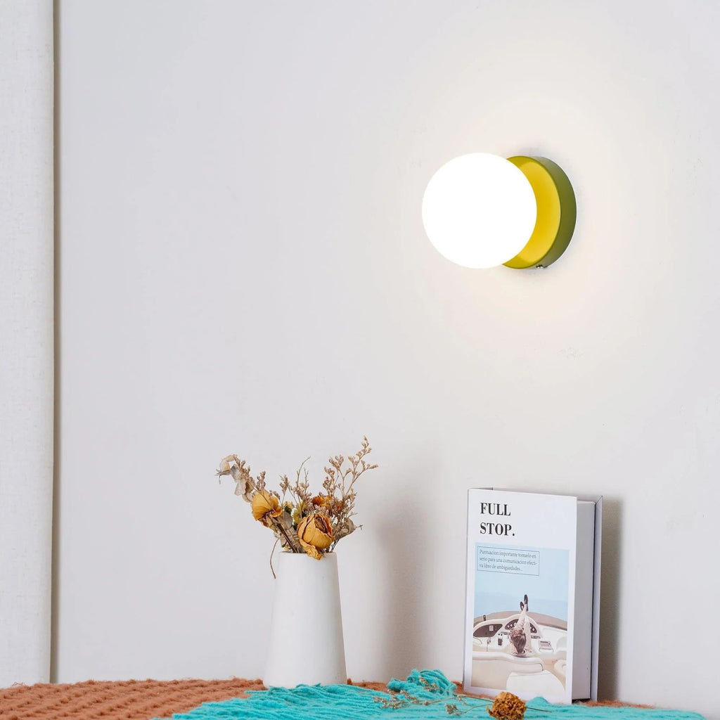 Minimalist Metal Glass Wall Light With Warm White Glow — Greenwich Home & Living