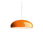 Minimalist Wrought Iron Pendant Light With Tri-Color Light for Living Room in Orange — Greenwich Home & Living