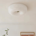 Retro Glass Flush Mount Ceiling Light With Selectable Color Temperature for Living Room in White — Greenwich Home & Living