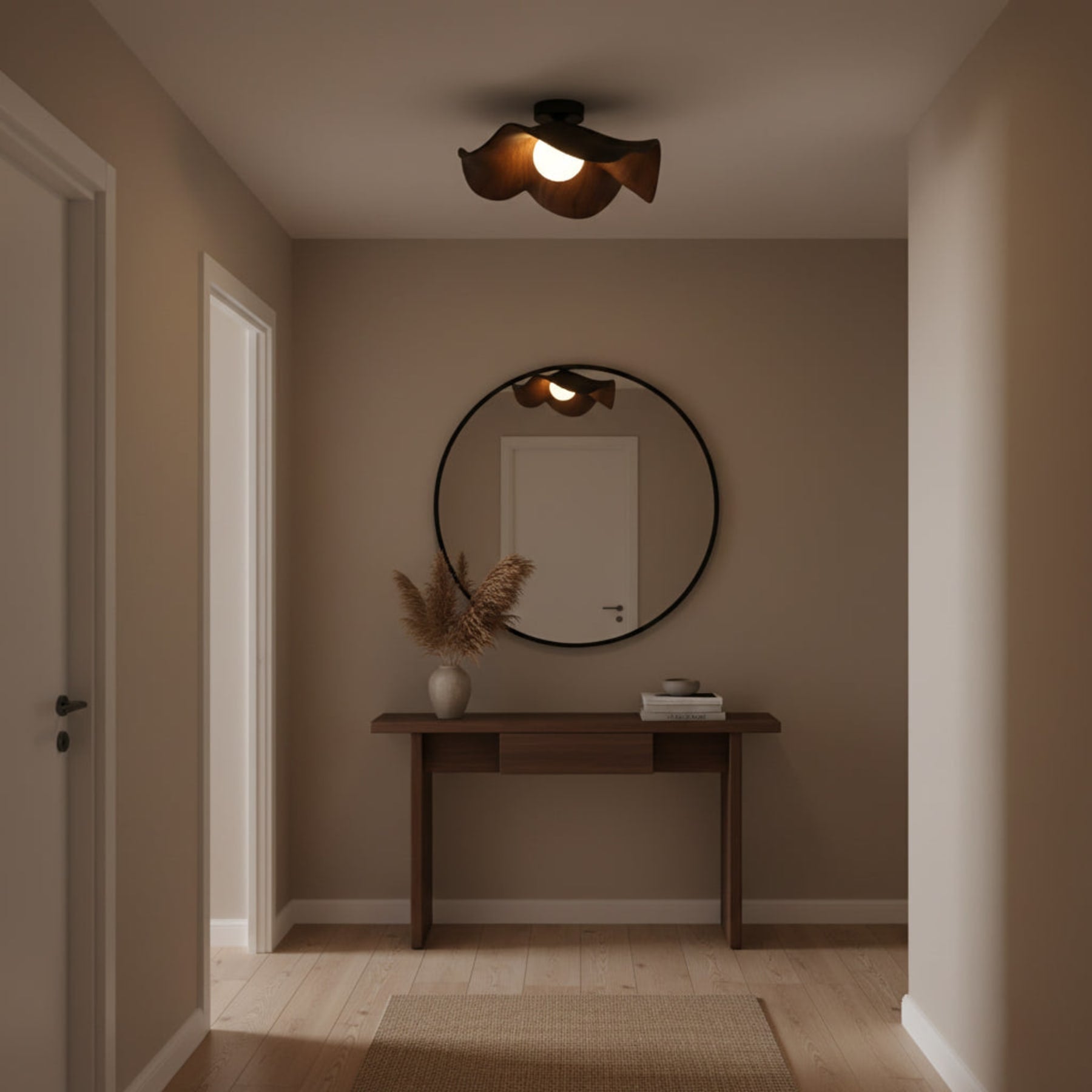 Scandinavian Resin Ceiling Light With Three-Color Light for Living Room — Greenwich Home & Living