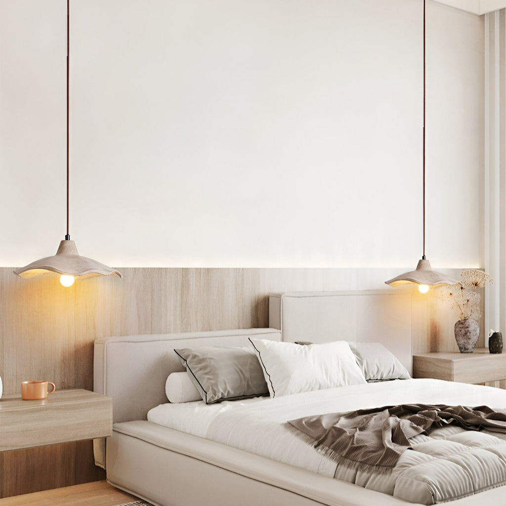 Minimalist Concrete Pendant Light With Warm White LED for Dining Room — Greenwich Home & Living