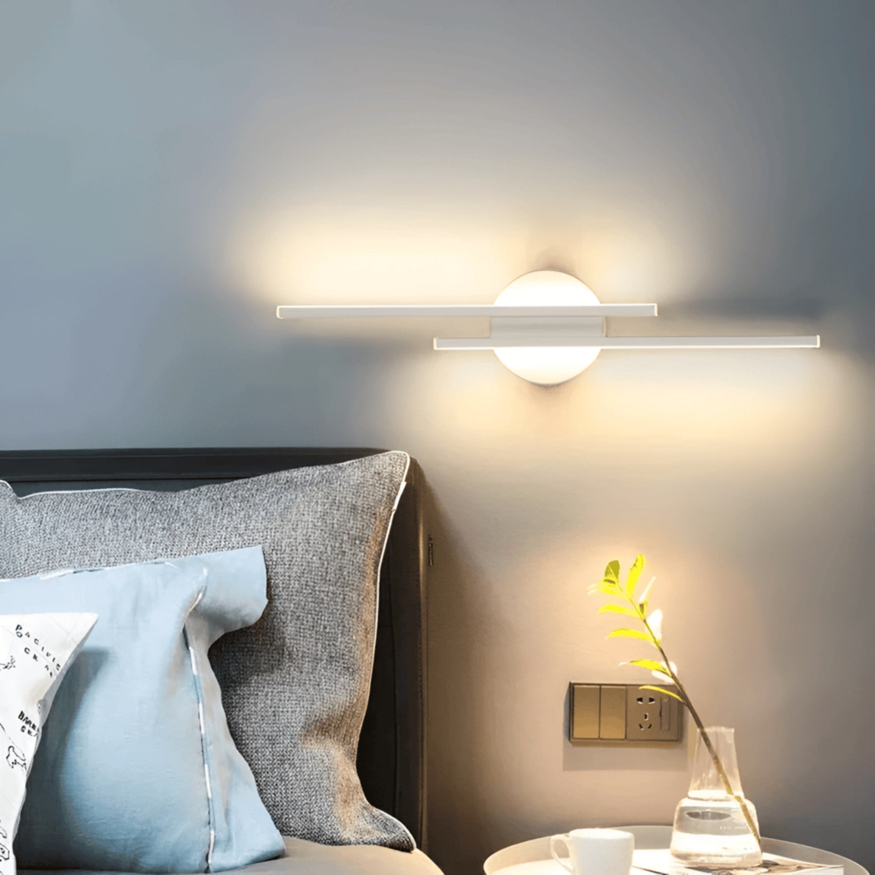 Minimalist Aluminum Wall Light With Adjustable Color Temperature — Greenwich Home & Living