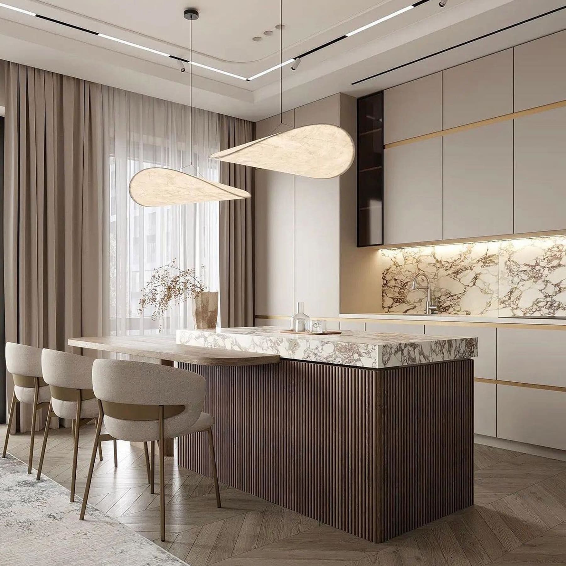 Minimalist Pendant Light With Stepless Dimming for Living and Dining Rooms — Greenwich Home & Living