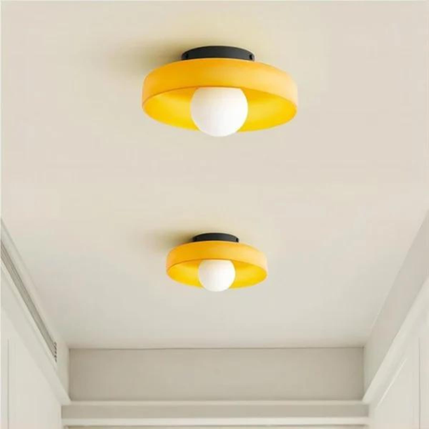 Contemporary Glass Bowl Ceiling Light for Living Room — Greenwich Home & Living