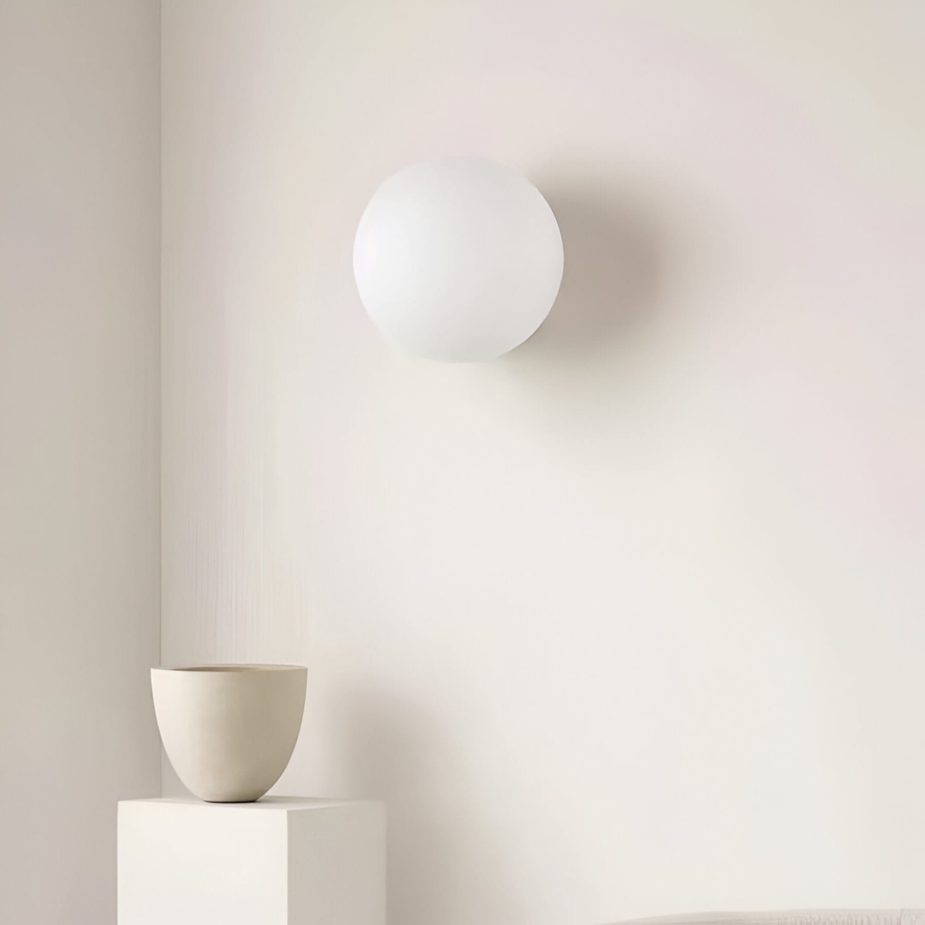 Minimalist Glass Wall Light With Warm White Glow — Greenwich Home & Living
