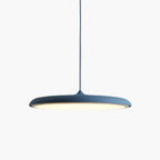 Minimalist Ironwork Pendant Light With Warm White Glow for Dining Room in Blue — Greenwich Home & Living