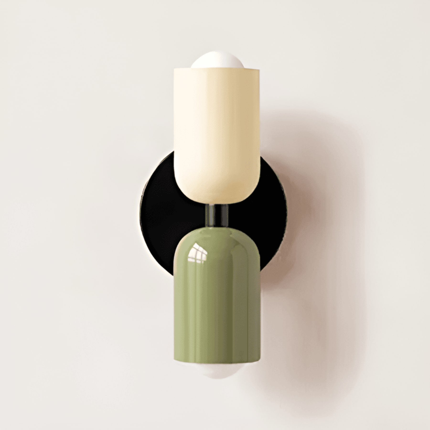 Modern Ceramic Wall Light for Living Room and Bedroom in Beige/Green/Black — Greenwich Home & Living