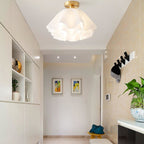 Contemporary Copper and Acrylic Flush Mount Ceiling Light With Tri-Color Dimming — Greenwich Home & Living