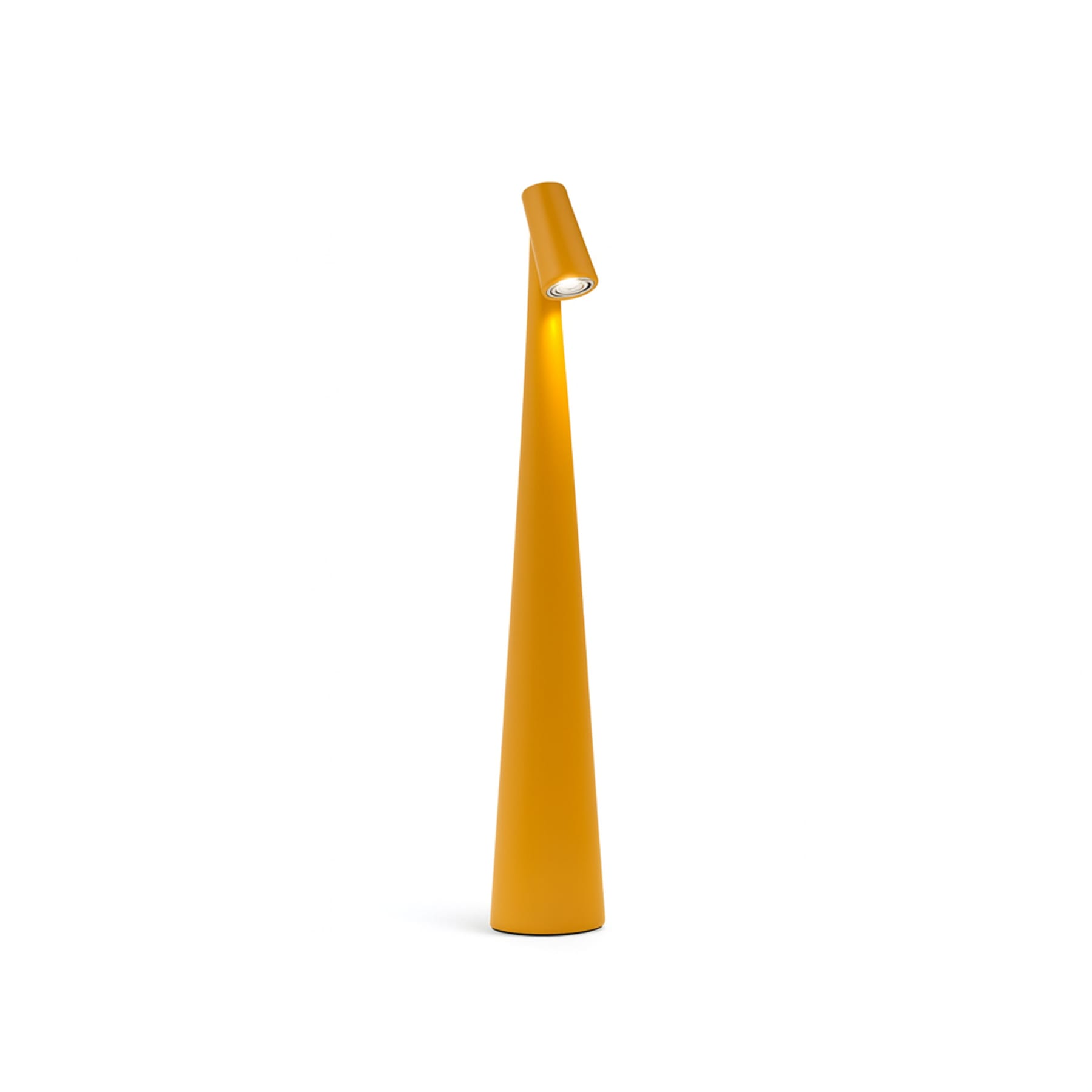 Minimalist Rechargeable Table Lamp With Tri-Color Dimming in Orange — Greenwich Home & Living