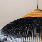Bohemian Rattan Woven Pendant Light With Warm Glow for Dining Room — Greenwich Home & Living