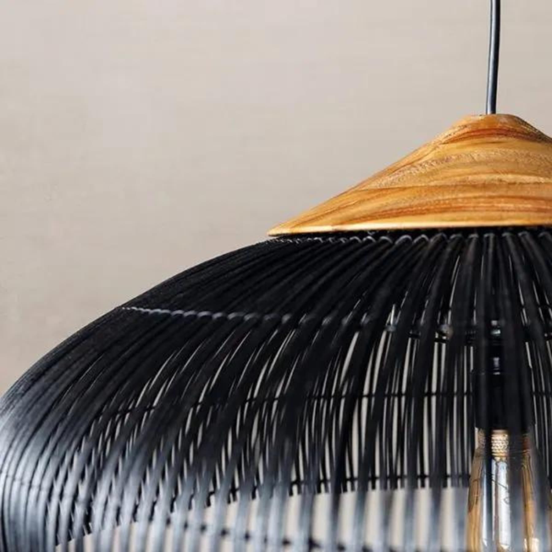 Bohemian Rattan Woven Pendant Light With Warm Glow for Dining Room — Greenwich Home & Living