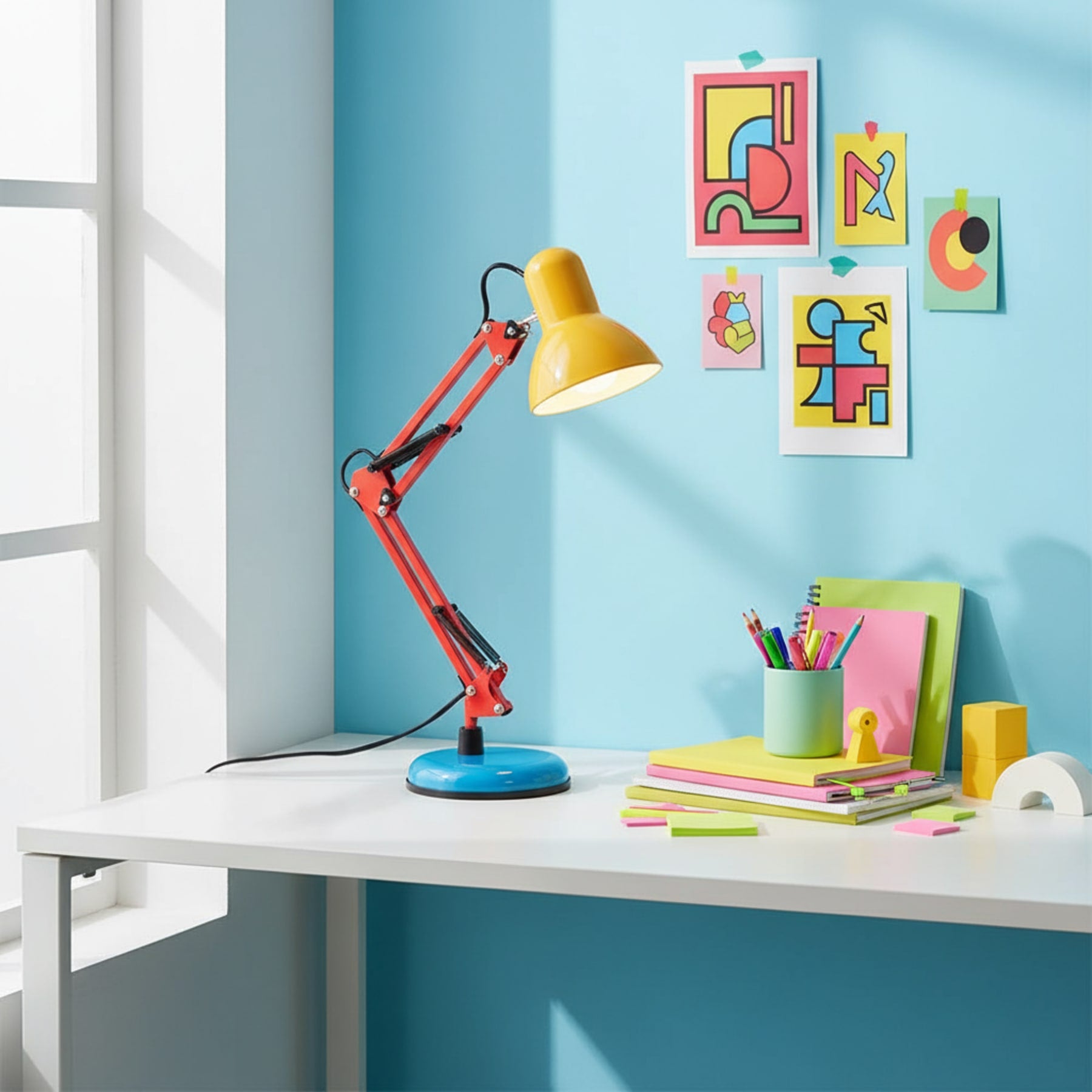 Retro Metal Table Lamp for Home Office and Bedroom — Greenwich Home & Living