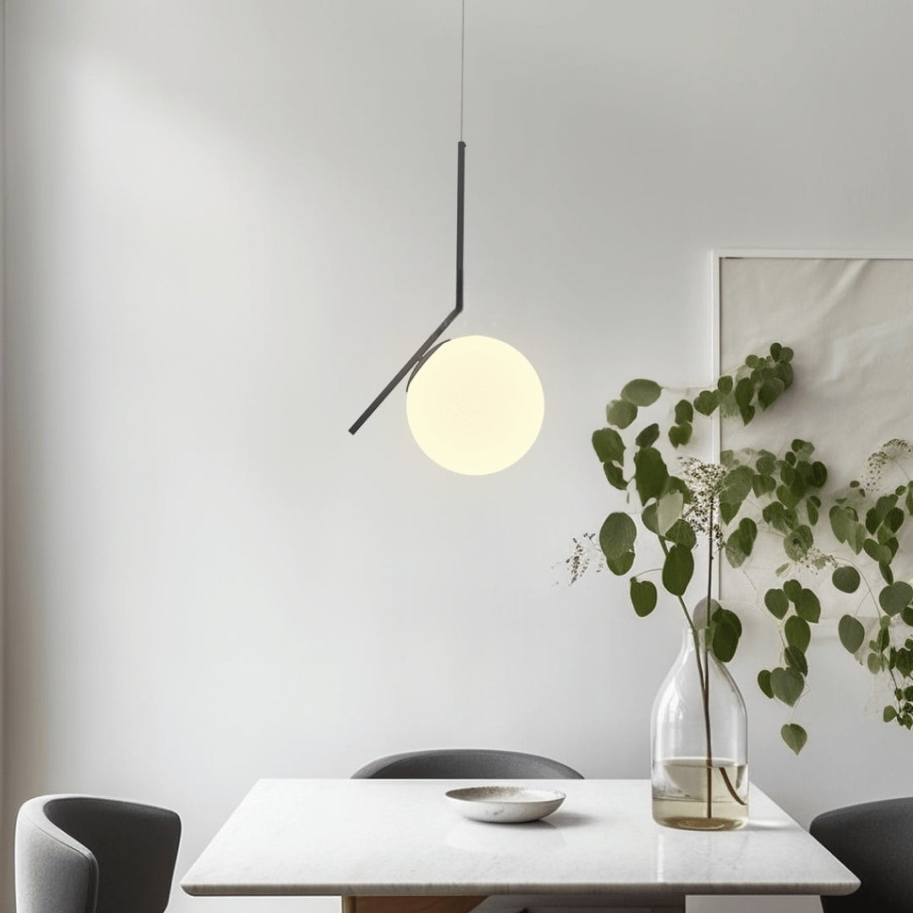 Modern Aluminum Pendant Light With Dual-Color LED for Dining Room — Greenwich Home & Living