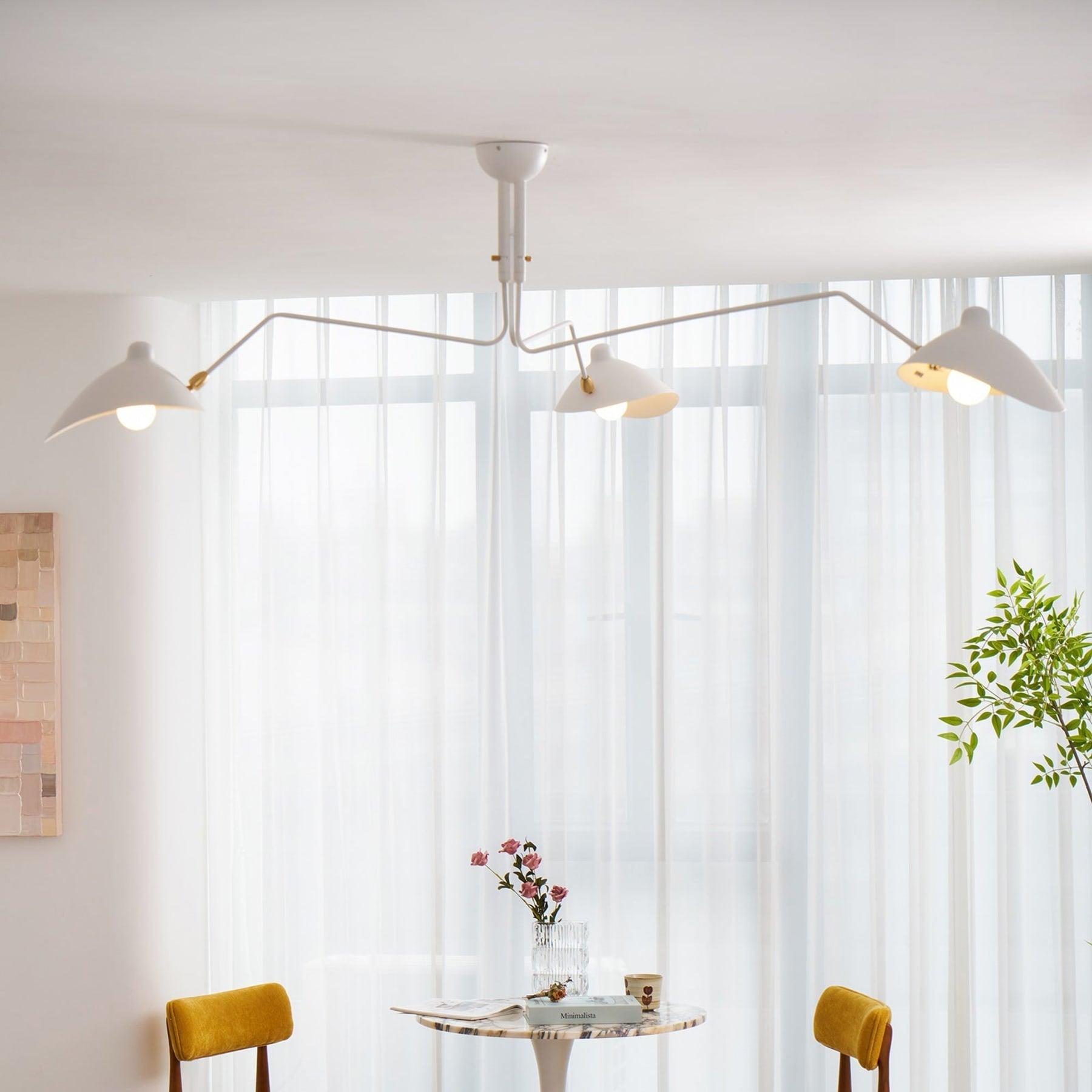 Modern Linear Metal Ceiling Light With Adjustable Color Temperature — Greenwich Home & Living