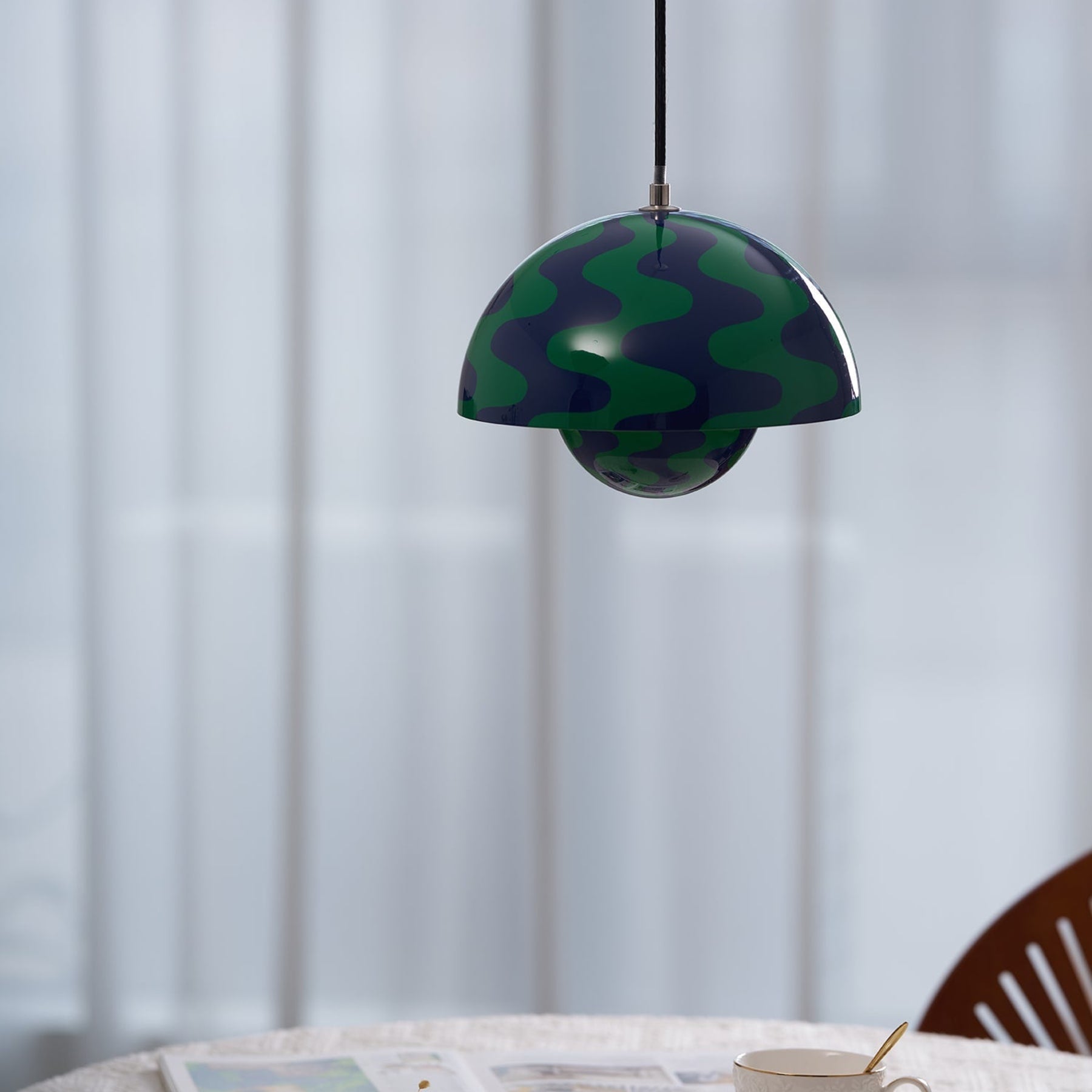Modern Metal Pendant Light With Adjustable Color Temperature — Greenwich Home & Living