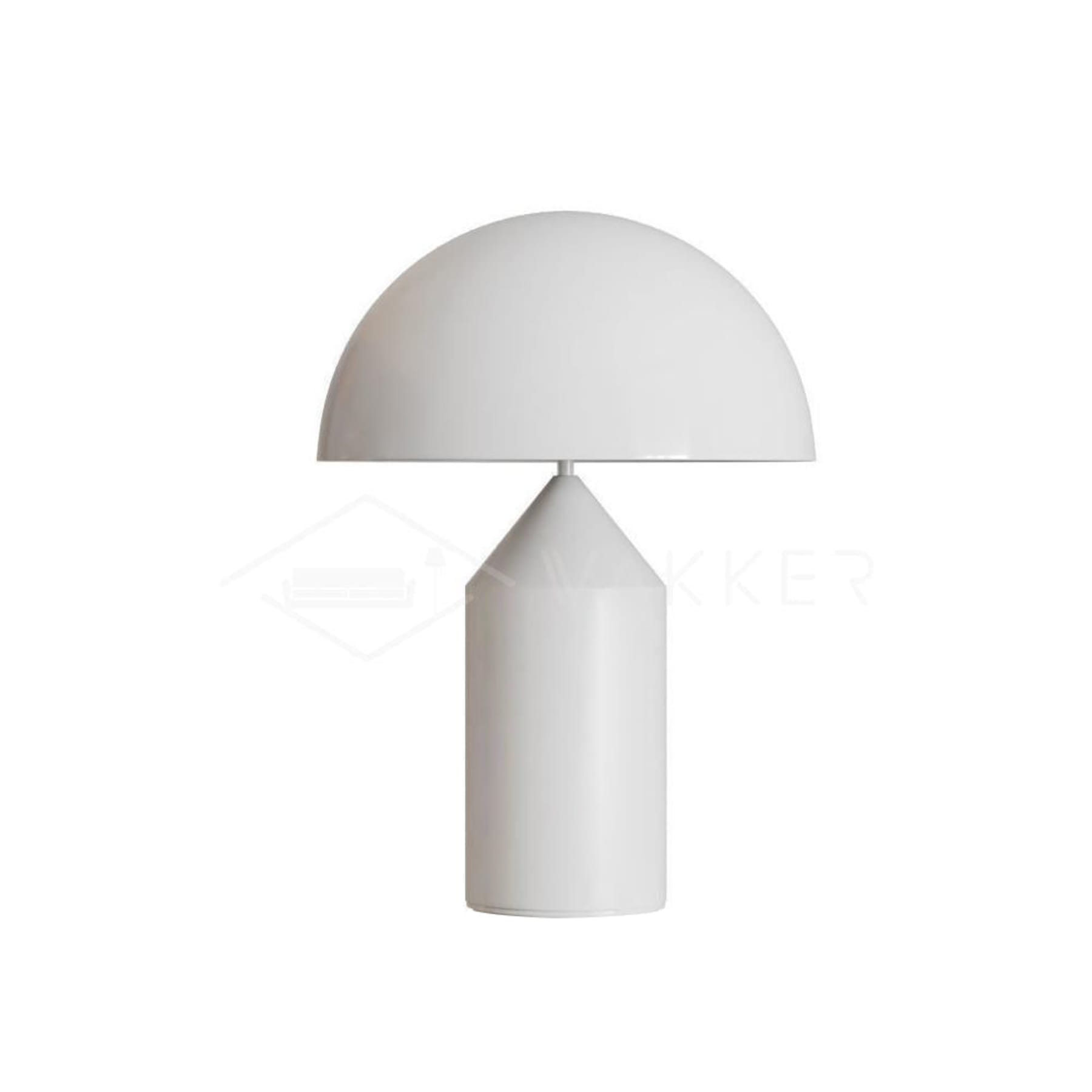 Modern Metal Table Lamp With Adjustable Color Temperature in Matte White — Greenwich Home & Living