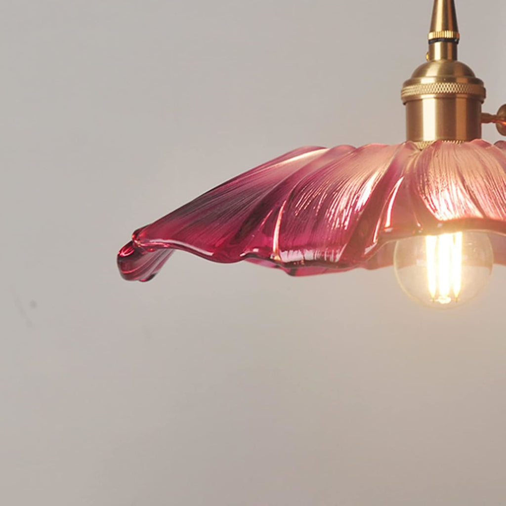 Retro Copper and Glass Pendant Light for Living Room — Greenwich Home & Living
