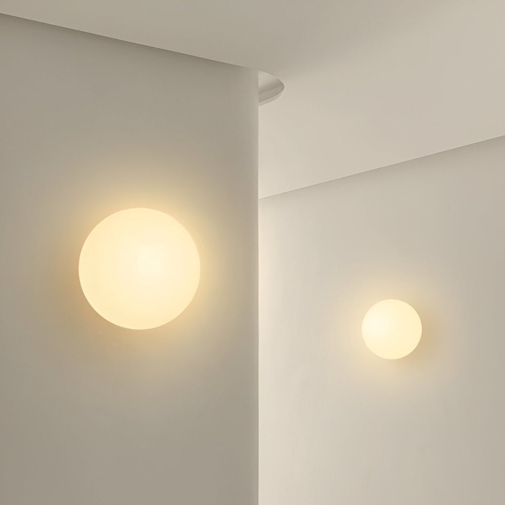 Minimalist Glass Wall Light With Warm White Glow — Greenwich Home & Living