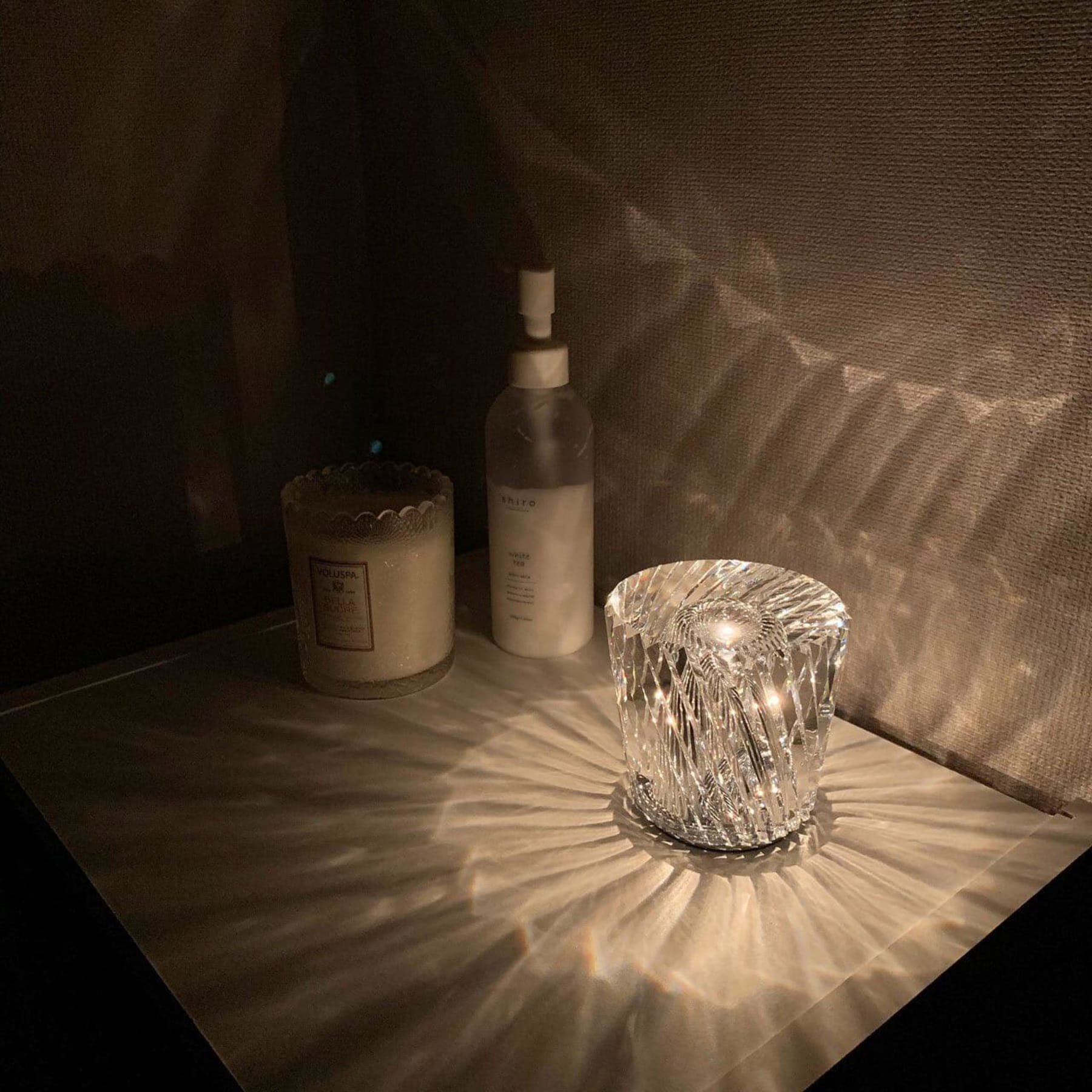 Modern Crystal Table Lamp With Warm Glow For Living Room and Bedroom — Greenwich Home & Living