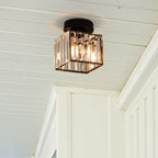 Classic Acrylic Semi-Flush Mount Ceiling Light for Hallway and Bedroom — Greenwich Home & Living