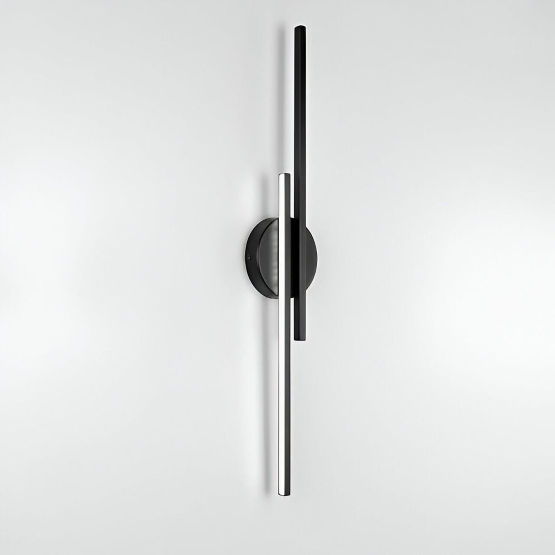 Minimalist Aluminum Wall Light With Adjustable Color Temperature in Black — Greenwich Home & Living
